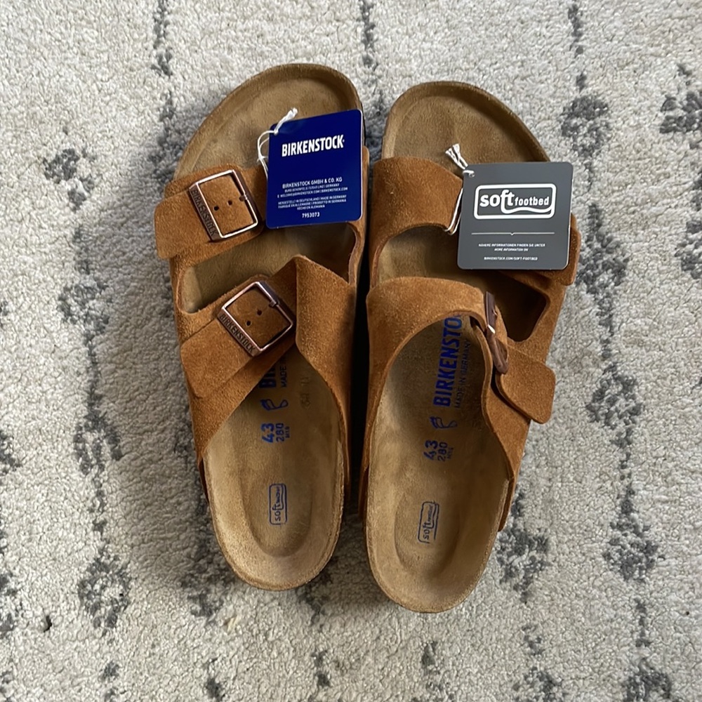 New Birkenstocks Arizona BS Mink with box
